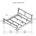 Louis Philippe 5-piece Eastern King Bedroom Set White