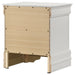 Louis Philippe 2-drawer Nightstand Bedside Table White