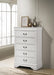 Louis Philippe 5-drawer Bedroom Chest White