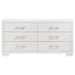 Jessica 5-piece Eastern King LED Bedroom Set Snow White