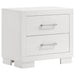 Jessica 6-piece Eastern King LED Bedroom Set Snow White