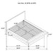 Jessica Wood Queen LED Panel Bed Snow White