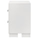 Jessica 2-drawer Nightstand Snow White