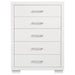 Jessica 5-drawer Bedroom Chest Snow White