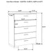 Felicity 5-piece Eastern King Bedroom Set White High Gloss