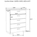 Felicity 5-piece Eastern King Bedroom Set White High Gloss
