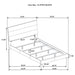 Felicity Wood California King Panel Bed White High Gloss