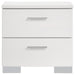 Felicity 2-drawer Nightstand White High Gloss