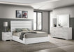 Felicity 4-piece Eastern King Bedroom Set White High Gloss