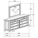 Elk Grove 9-drawer Dresser with Mirror Vintage Bourbon