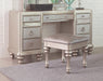 Bling Game 9-drawer Vanity Table Metallic Platinum