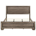 Kauffman Wood California King Panel Bed Washed Taupe