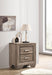 Kauffman 2-drawer Nightstand Washed Taupe