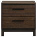 Edmonton 2-drawer Nightstand Rustic Tobacco