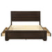 Kauffman Wood Eastern King Storage Panel Bed Dark Cocoa