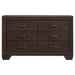 Kauffman 6-drawer Dresser Dark Cocoa