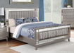 Leighton Wood Queen Panel Bed Metallic Mercury
