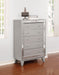 Leighton 5-drawer Bedroom Chest Metallic Mercury