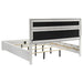 Miranda 54-inch Upholstered California King Panel Bed White