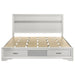 Miranda 51-inch Wood California King Storage Panel Bed White