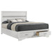 Miranda 51-inch Wood Queen Storage Panel Bed White