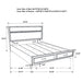 Miranda 51-inch Wood Queen Storage Panel Bed White