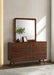 Robyn 6-drawer Dresser with Mirror Dark Walnut