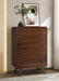 Robyn 5-drawer Bedroom Chest of Drawers Dark Walnut