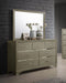 Beaumont 7-drawer Dresser with Mirror Champagne