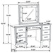 Beaumont 7-drawer Vanity Set with Lighting Champagne