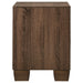 Brandon 2-drawer Nightstand Warm Brown