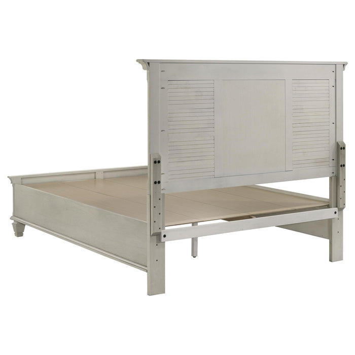 Franco 5-piece Queen Bedroom Set Distressed White