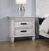 Franco 2-drawer Nightstand Distressed White