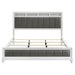 Barzini Wood California King Panel Bed White