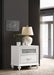 Barzini 2-drawer Nightstand White