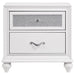 Barzini 2-drawer Nightstand White