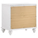 Barzini 2-drawer Nightstand White