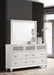 Barzini 7-drawer Dresser with Mirror White