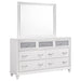 Barzini 7-drawer Dresser with Mirror White