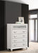 Barzini 5-drawer Bedroom Chest White
