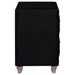 Deanna Upholstered 2-drawer Nightstand Black