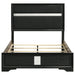Miranda 54-inch Upholstered Full Panel Bed Black