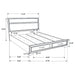 Miranda 5-piece Full Bedroom Set Black