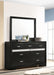 Miranda 7-drawer Dresser with Mirror Black