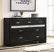 Miranda 7-drawer Dresser Black