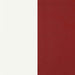Retro 5-piece Oval Dining Table Set White and Red