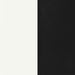 Retro 5-piece Oval Dining Table Set White and Black