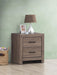 Brantford 2-drawer Nightstand Barrel Oak