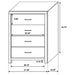 Brantford 5-piece Eastern King Bedroom Set Coastal White
