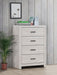 Brantford 4-drawer Bedroom Chest Coastal White